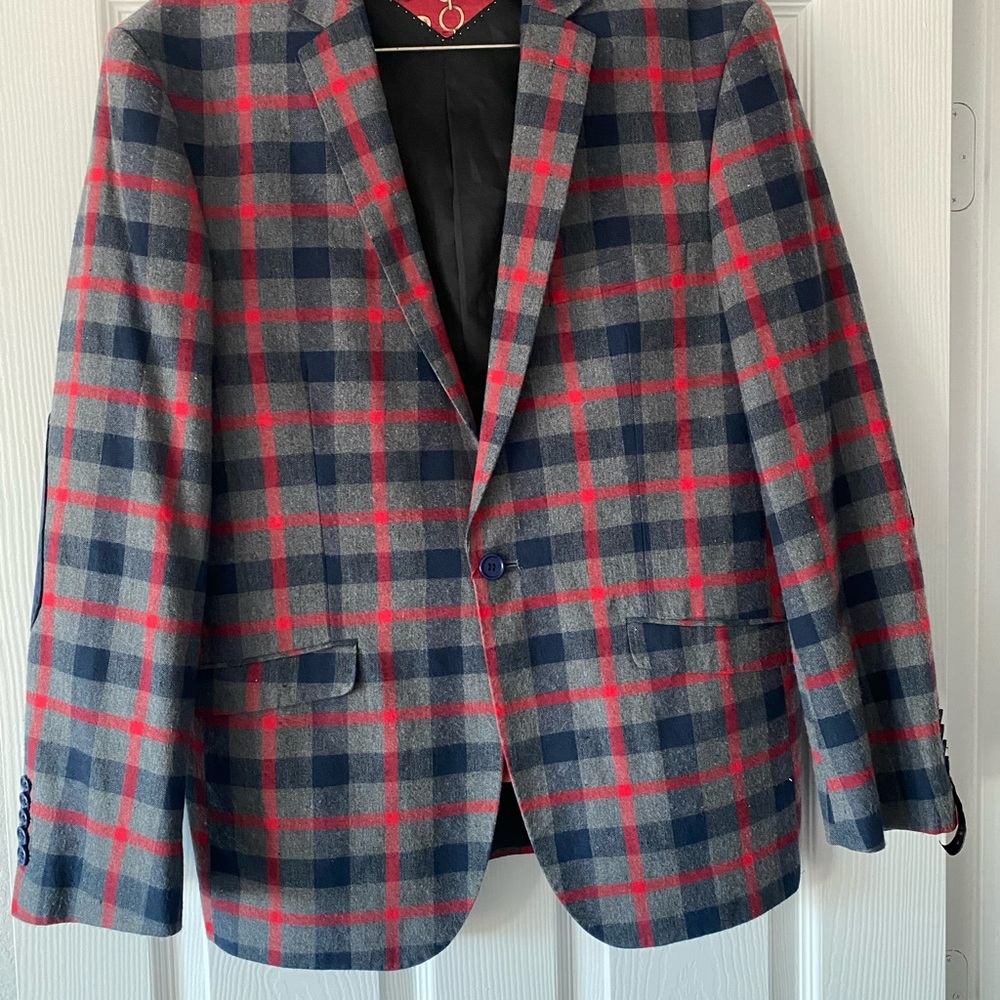 Stylish Plaid Blazer for Men by Elie